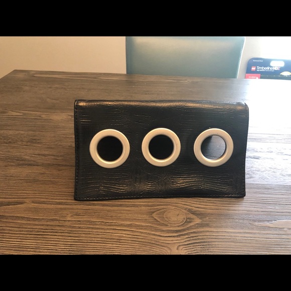 Black Leather Clutch from Vamp Bags - Picture 4 of 4